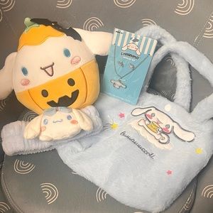 Pumpkin Cinnamoroll Plush Gift Bundle New